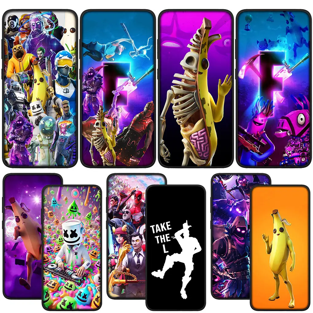 Wallpaper F-Fortnites-Poster Skin for Samsung Galaxy S21 S20 Fe S23 S22 Ultra S8 Plus A25 A12 A13 A21S A73 + Phone Cover Case