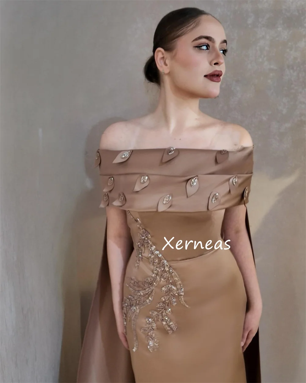 Vestidos largos personalizados de alta calidad con lentejuelas Charmeuse, corte en A, hombros descubiertos, ocasión a medida, brillo