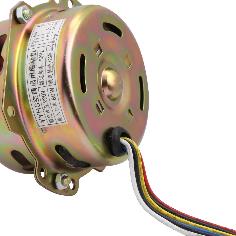 YYHS-60 6 خطوط تركيبات المروحة الكهربائية 80 واط 220 فولت محرك خاص لمروحة تكييف الهواء/مروحة باردة 220 فولت سلك نحاسي نقي في اتجاه عقارب الساعة #4