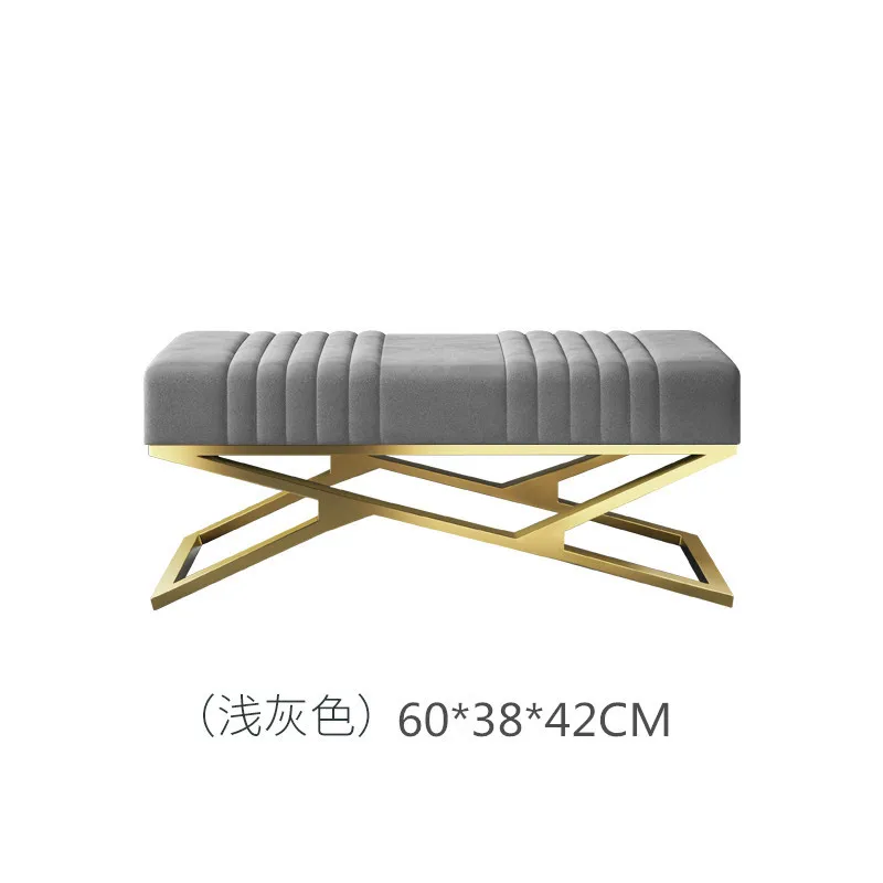 Shoe change stool Household entrance Soft bag Cushion Cloakroom Shoe test stool Nordic shoe  Bench Bedside stool