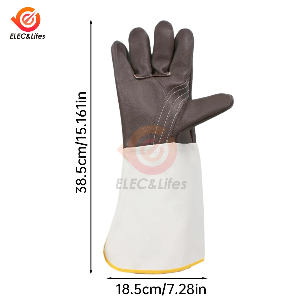 Work gloves Cowhide leather workers work welding safety protection garden sports motorcycle driver wear-resistant gloves