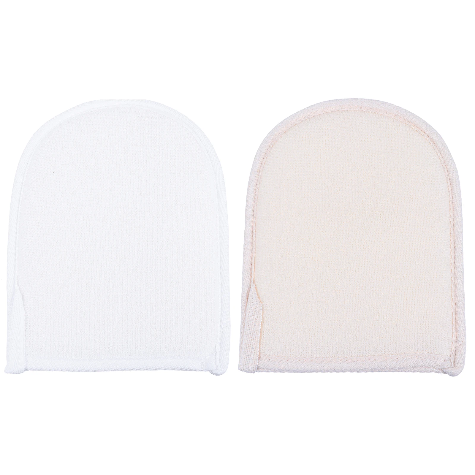 2 قطعة فرشاة حمام التدليك ميت اللوف الطبيعي الإسفنج التقشير فرك قفازات تنظيف عميق دش العناية بالبشرة