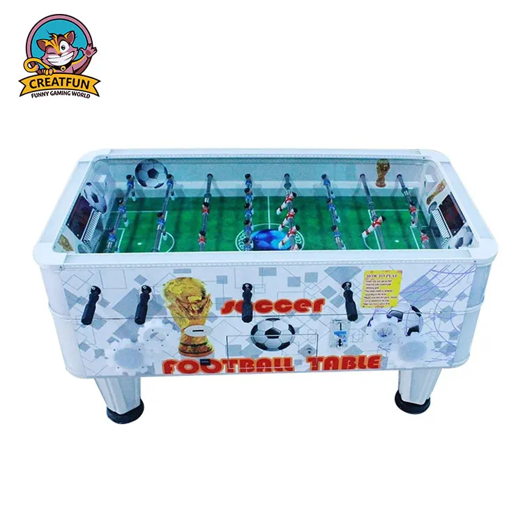 Hot sale home indoor mini hand football game coin operated soccer table