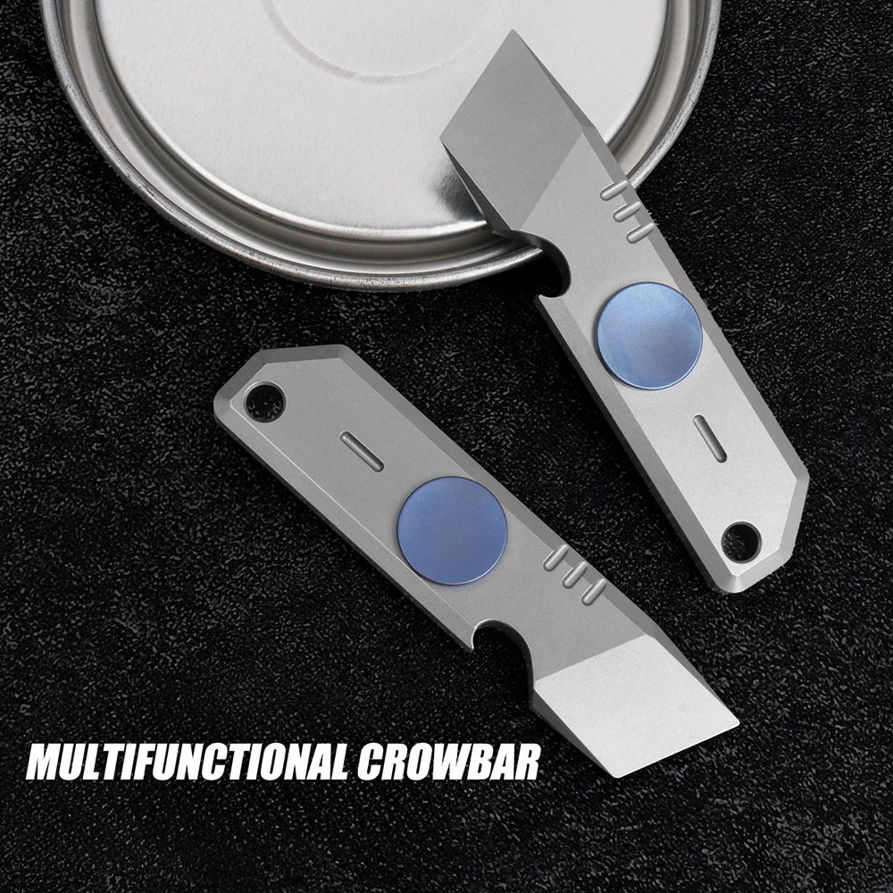 أدوات يدوية المخل 2025 جديد صغير من التيتانيوم Edc قضيب رفع تململ سبينر فتاحة متعددة الوظائف للرجل الأولاد هدية #1
