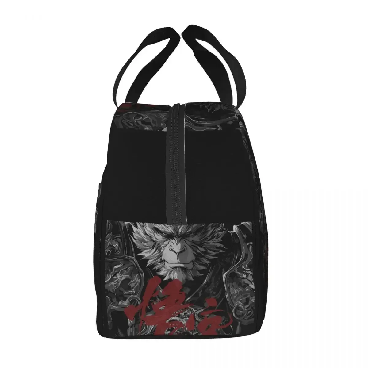 Custom Black Myth Wukong Lunch Box for Women Thermal Cooler Food Insulated Lunch Bag School Children Reusable Picnic Tote Bags