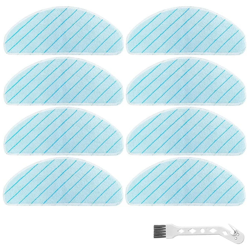 Washable Mopping Pads Replacement for Ecovacs Deebot T9+ T9 AIVI T9 AIVI+ T9 MAX T9 POWER Robot Vacuum Cleaner, 8 Pack