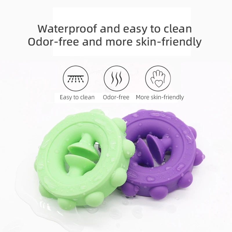 قابض يدوي من السيليكون مقاوم للماء وسهل التنظيف، وتوزيع الضغط حتى، وقبضة مريحة، ولعبة تخفيف التوتر #2