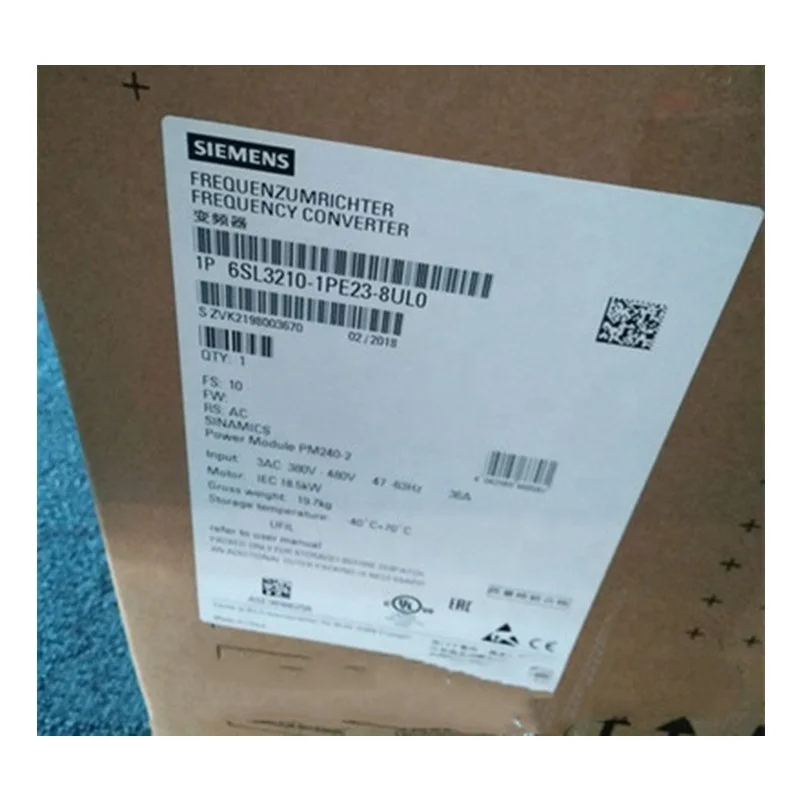 

NEW ORIGINAL 6SL3210-1PE23-8UL0 SINAMICS G120 POWER MODULE PM240-2 18.5KW