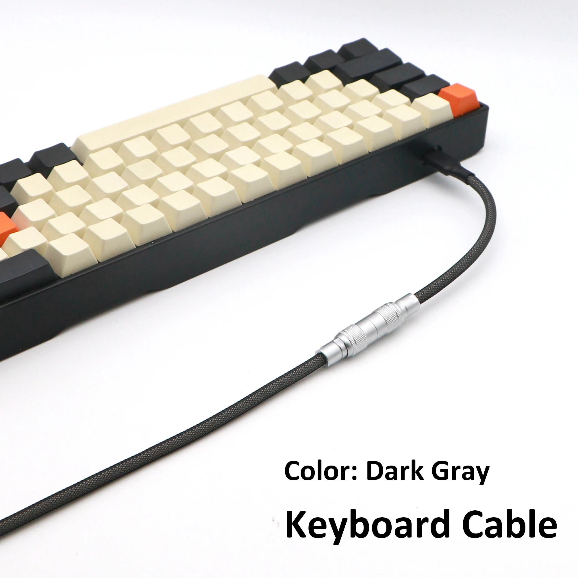 Paracord and PET Double Sleeved USB-A to USB-C Type-C Cable for Mechanical Keyboard With YC8 Aviator.