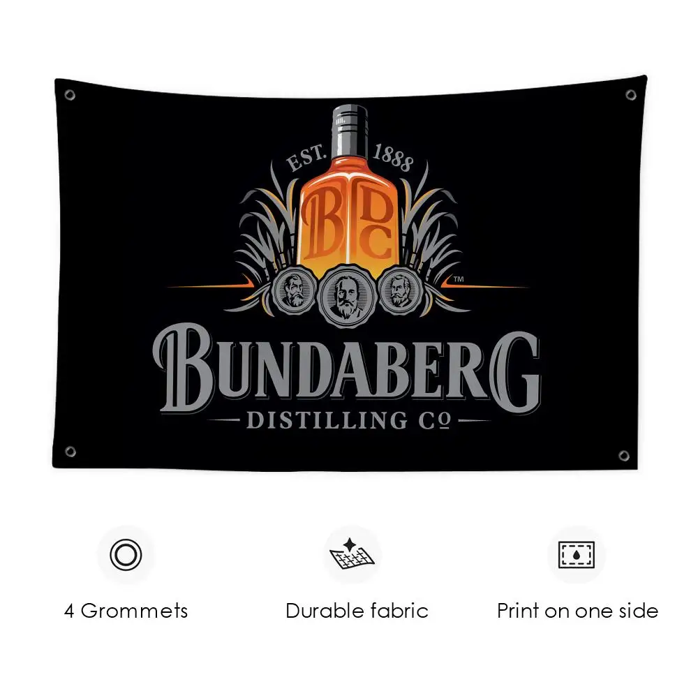 RUM B-BundabergS Wine Flags Custom Wall Hanging Background Art Banner for Bedroom Home Living Room Outdoor Decor