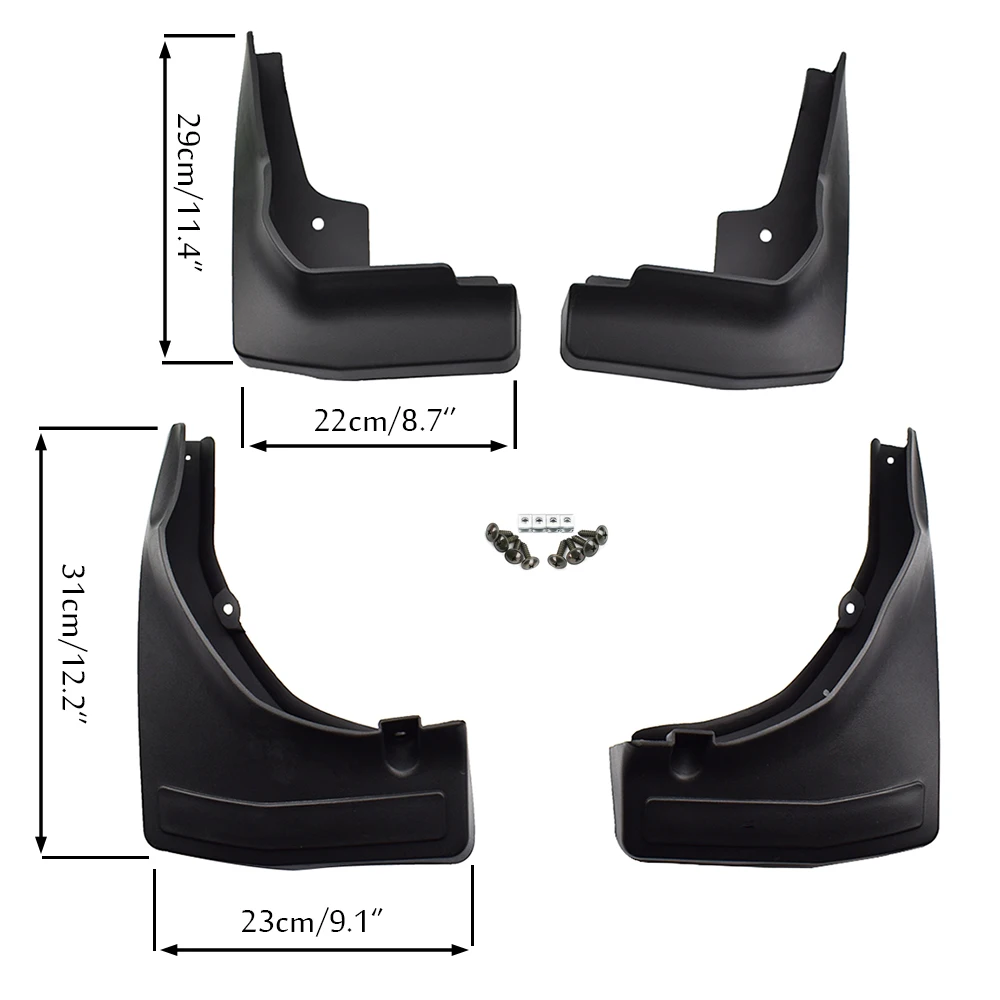 Car Mudflaps For Mercedes Benz GLC Class X253 2016 - 2022 WO/RB Mud Flaps Splash Guards Mudguards Mud Flap Front Rear Fender