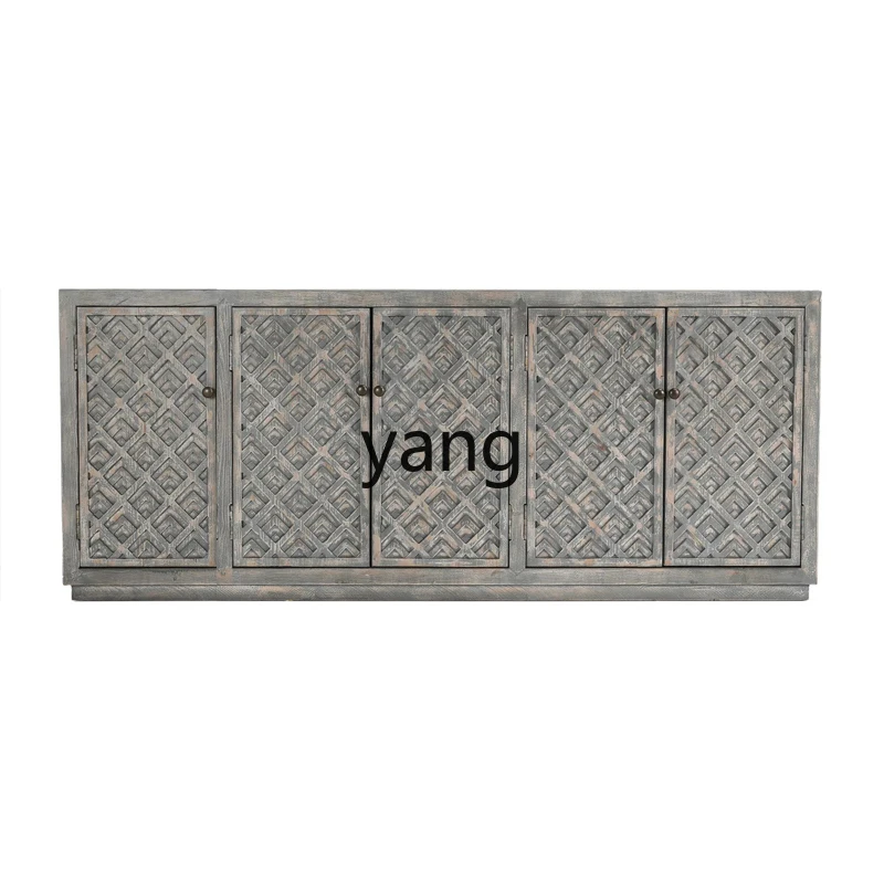 

LZR Antique Art Entryway Cabinet Designer Creative Carved Decorative Cabinet