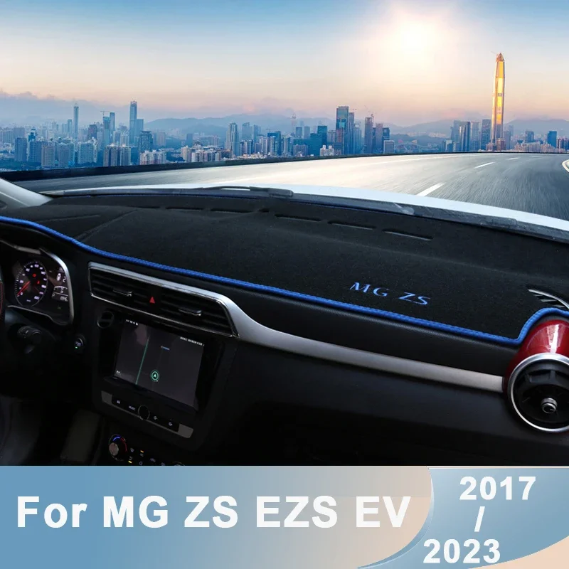 

For Mg ZS Ev 2017 - 2022 2023 Car Dashboard Anti slip Cover Mat Anti-uv Non-slip Pad Instrument Carpet Accessories 3d Auto Parts