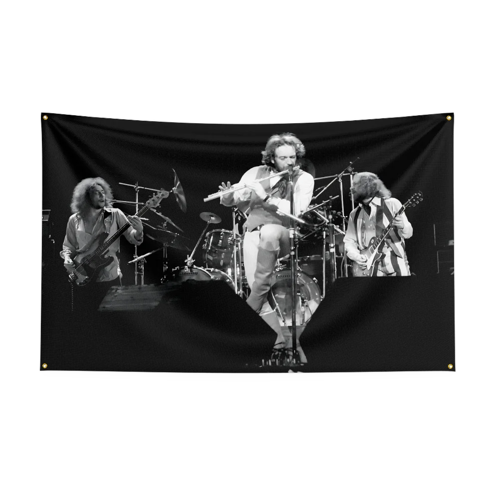 3x5 Ft Heavy Rock Band-j-JethroS Tulls Flag Polyester Digital Printing Banner for Bedroom Wall Art Out Door Tapestry Decoration