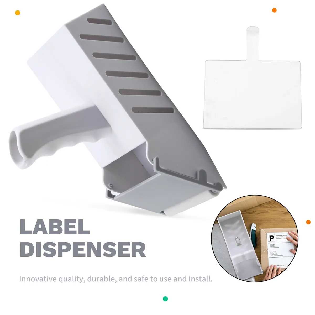 Y1490A J~Label Applicator for 76x130mm Label Handheld Label Applicator Roller Opening Easy to Use Label Applicator