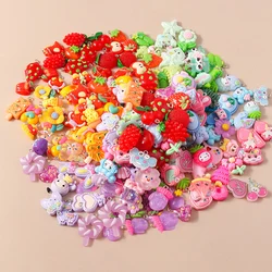Mixed 10pcs 6 Colors Resin Animal Flower Heart Charms for Earring Necklace Pendants Handmade Diy Jewelry Making Accessories