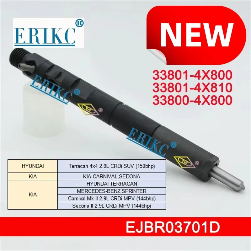 

EJBR03701D Common Rail Diesel Injection 33801-4X810 Car Auto Fuel Injector EJB R03701D for Delphi KIA CARNIVAL SEDONA euro 3