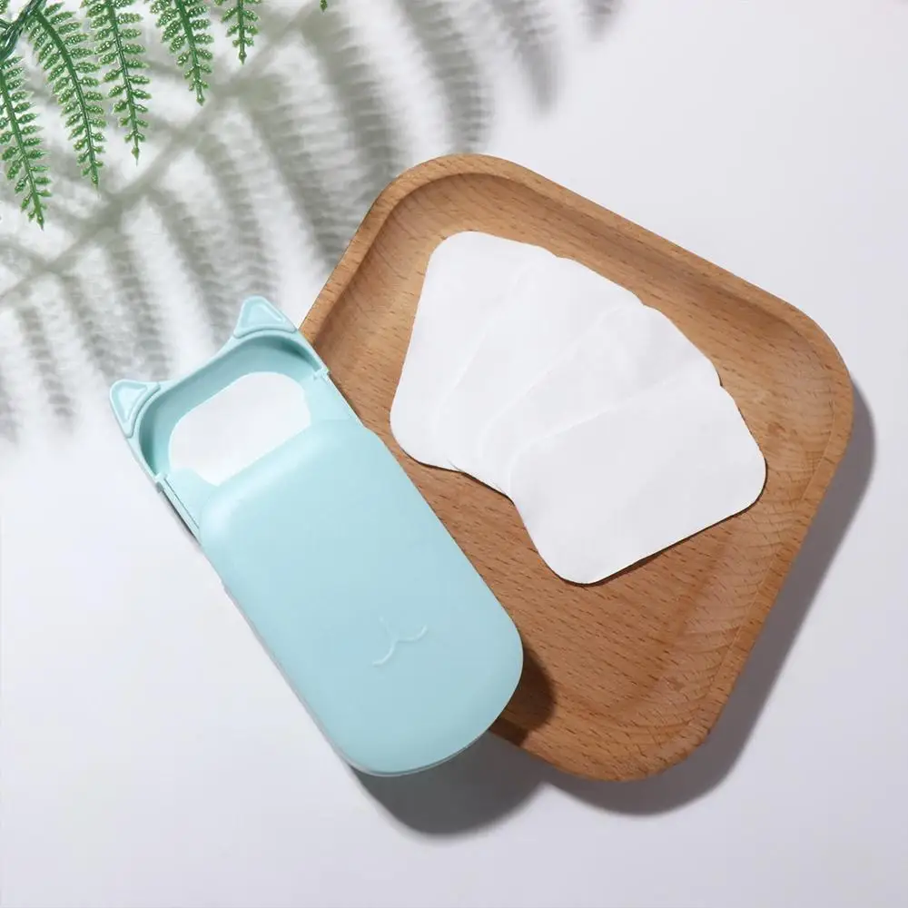 Mini Fragrant Tablets Paper Soap Scented Slice Boxed Soap Disposable Soap Flakes Foaming Hand-washing Cleaning Soaps