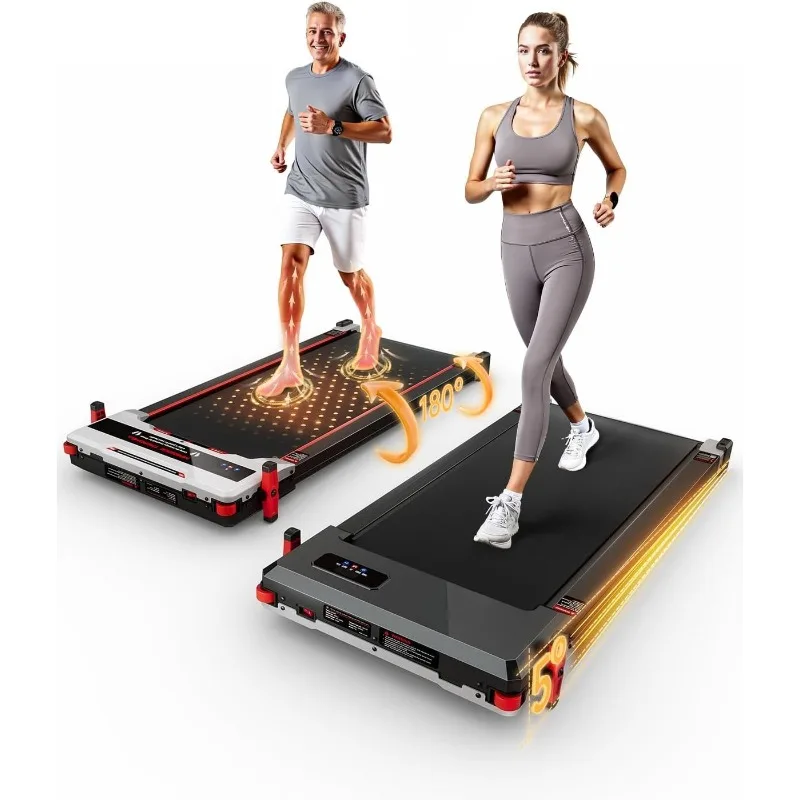 

Walking Pad Treadmill, Incline Walking Pads Under Desk 330lb Capacity, 2.5HP Portable Treadmills for Home, Compact Tread