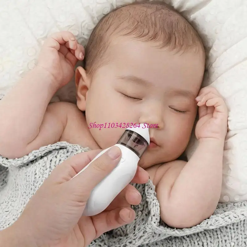電動幼児用鼻クリーナー-9段階調整可能な吸引強度-低ノイズ-充電式-幼児にも安全