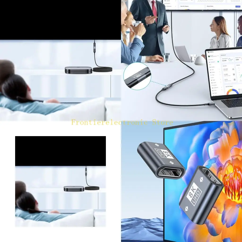 

G8DB HDTV 2.1 Female To Female Coupler Supports 8K@60Hz 4K@120Hz Resolution 48Gbps For Extended Screen Mirroring Splicing