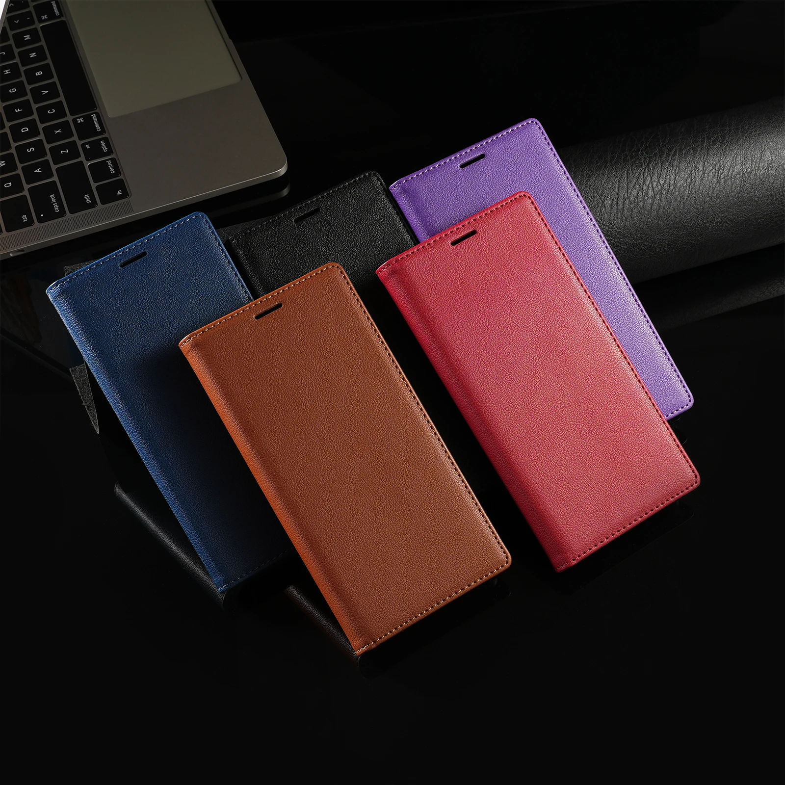 Ultrathin Flip Leather Case For iPhone 16 15 14 13 12 11 Pro Max Magnetic Wallet Card Cover For iPhone XS Max XR 8 7 Plus SE