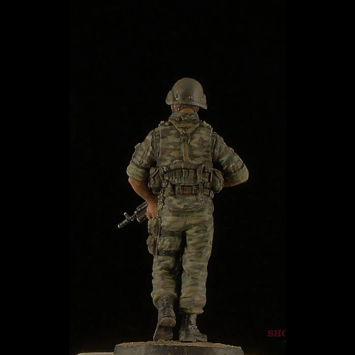 Kit de modelo de resina sem pintura 1/35, tema militar, paraquedista russo desmontado e sem pintura GK