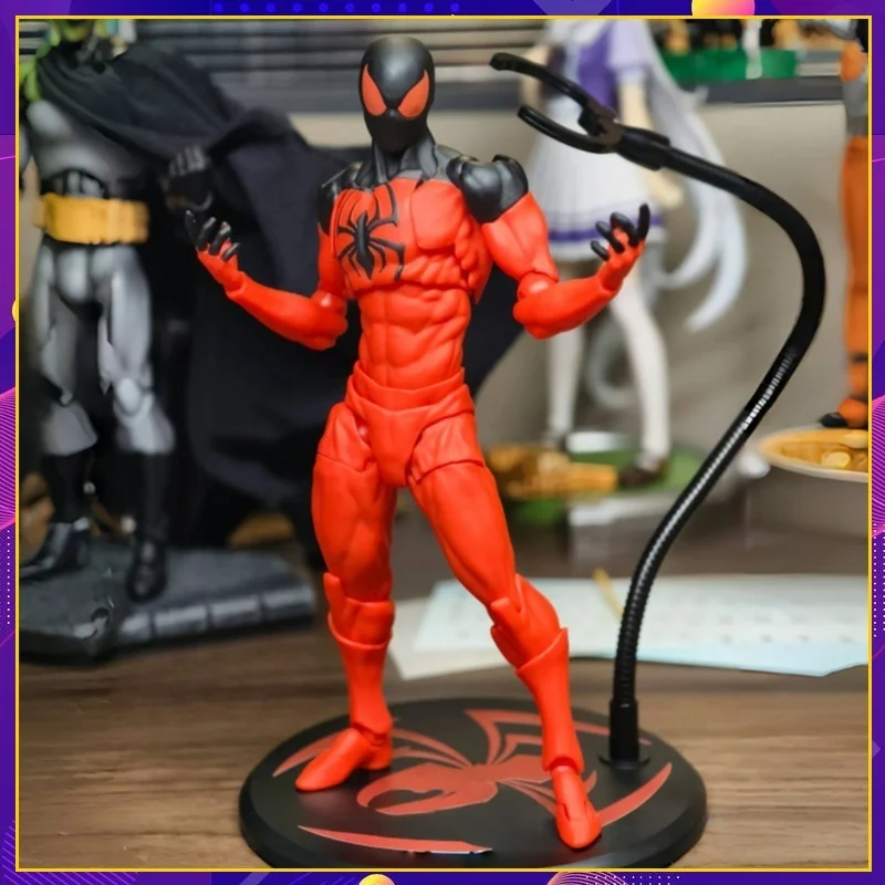 

16cm Chaos Toys Kane Crimson Spider Man Black And Red Battle Suit Joint Sports Exquisite Character Model Handmade Holiday Gift