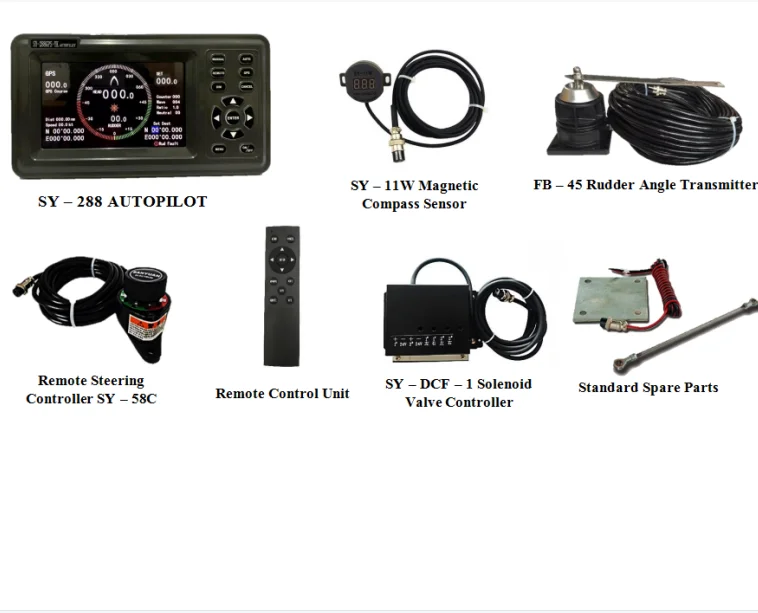 SY288A Marine Autopiloto Host Steering System Compass Dash Mount Marine For Boat