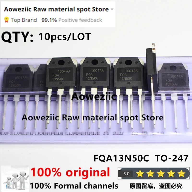 Aoweziic 100% New Imported Original FQA13N50C 13N50C  FQA13N50CF 13N50CF  FQA170N06 170N06  TO-247  MOS FET