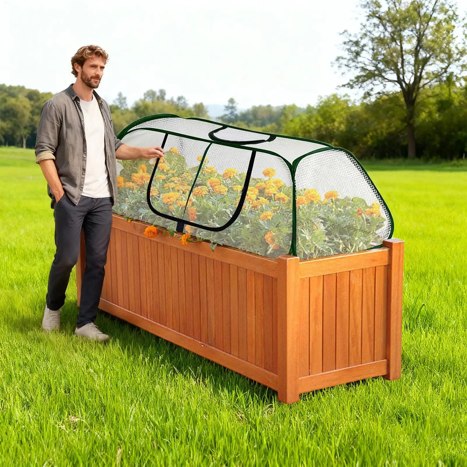 

Теплицы для улицы, маленькая водонепроницаемая палатка, 45x1,6 дюйма, палатки-ускорители цветов для рассады овощей, цветочного садоводства