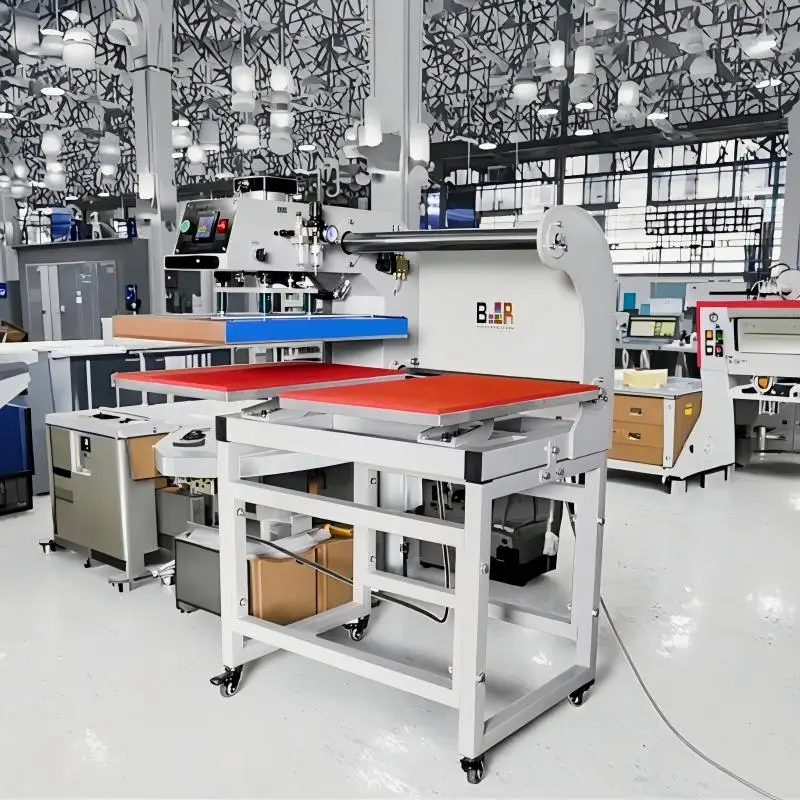 Semi-automatic 38x38 40x50 40*60 T Shirt Pneumatic Heat Press Machine with Heat Transfer Embossing Plate