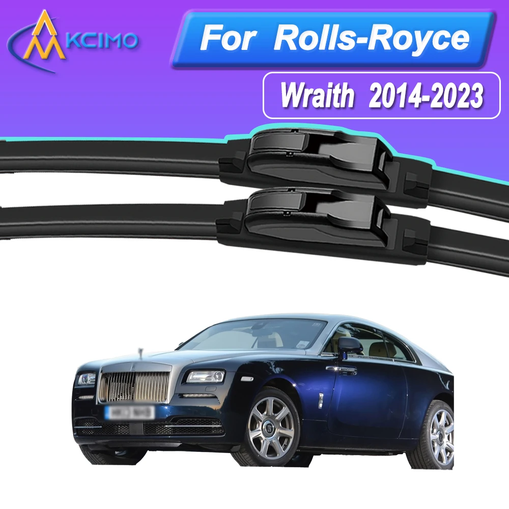 

Силиконовые щетки стеклоочистителя автомобиля для Rolls-Royce Wraith 2014-2023 — всепогодные бесшумные щетки стеклоочистителя, быстросъемный зажим