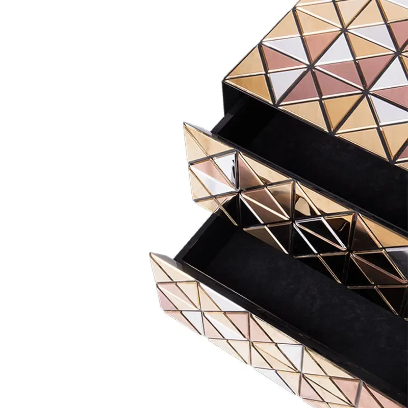 

Solid Wood Nightstand with Artisan Finish: Light Luxury Storage for Master Bedrooms & Villa Homes