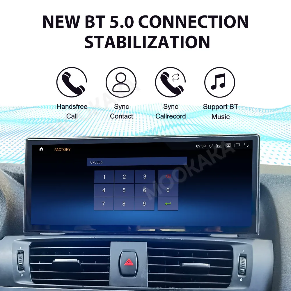 12.3 Inch For BMW X3 X4 F25 F26 2011-2017 Car GPS Screen Car Multimedia Player GPS Navigation Auto Head Unit Radio Media