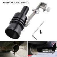 Xl Size Black Turbo Sound Whistle Vehicle Refit Device Exhaust For Exhaust Outlet Jetta Mk6 Cut Out Exhaust Car Accesories