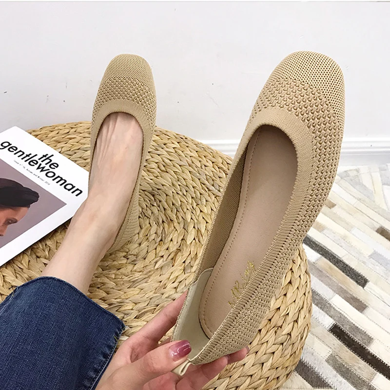 Women\'s flat shoes fashionable hollow out anti slip rubber sole casual shoes 2023 new model