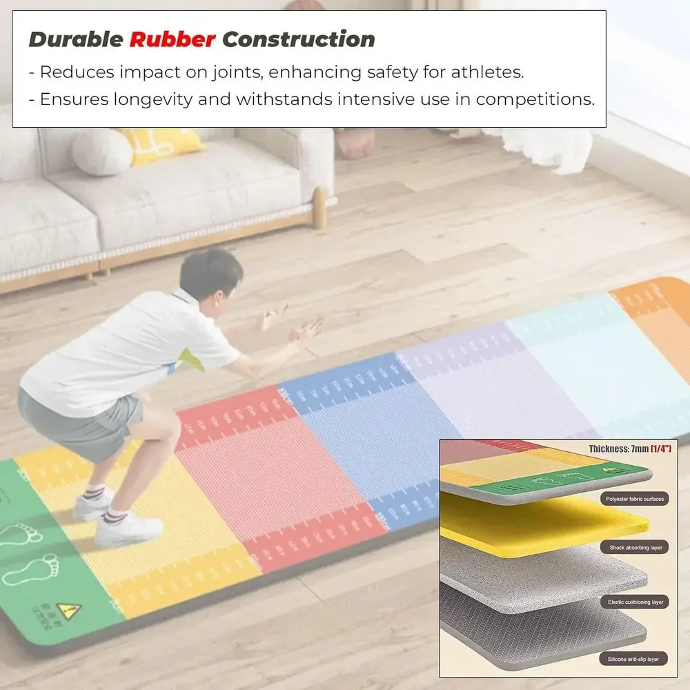 Portable Long Jump Training Mat for Schools and Home Use view 4