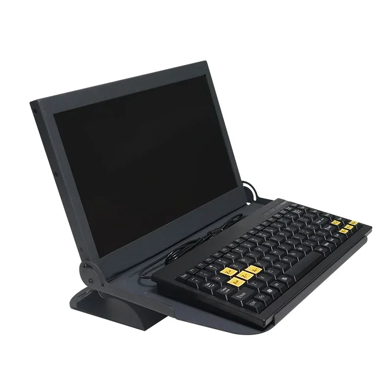 كمبيوتر تحكم صناعي بشاشة لمس 14 بوصة مع منفذ تسلسلي RS232 برنامج Windows XP Mach3 للاستخدام العالمي باستخدام جهاز التوجيه باستخدام الحاسب الآلي