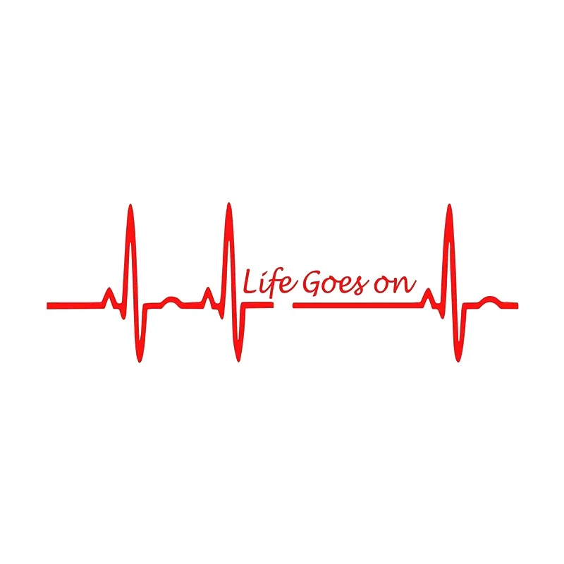 Heart Beat Trackpad Life Goes On Refletor Moto Stickers Motorcycle Scooter Body Fuel Tank Accessories Decals for Honda Vespa