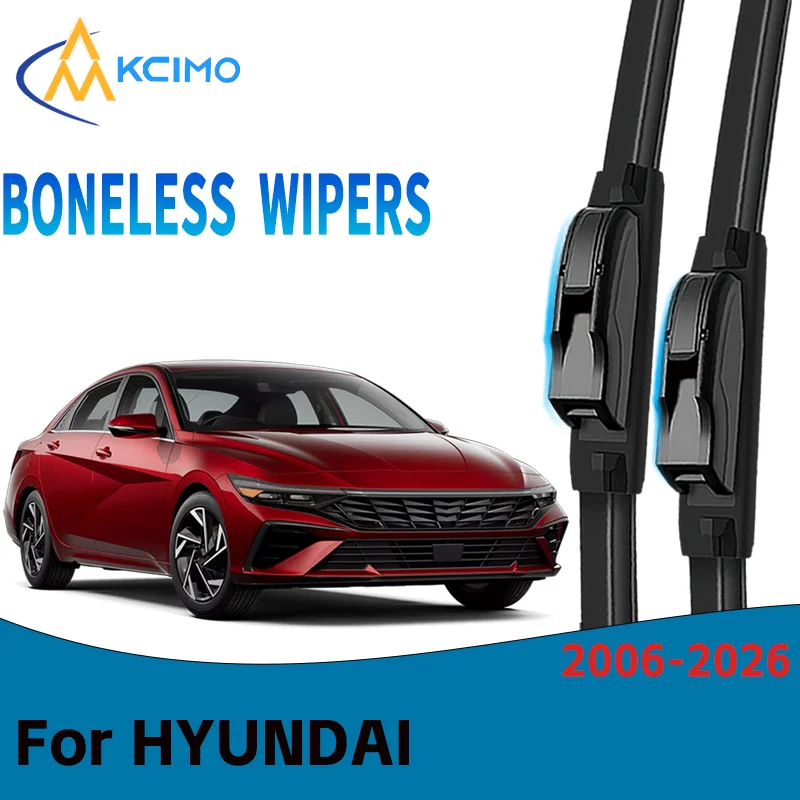 

Durable Windshield Wipers Direct Replacement for HYUNDAI Elantra iv saloon 2006-2026 Easy to Install Set of Front Wiper Blades