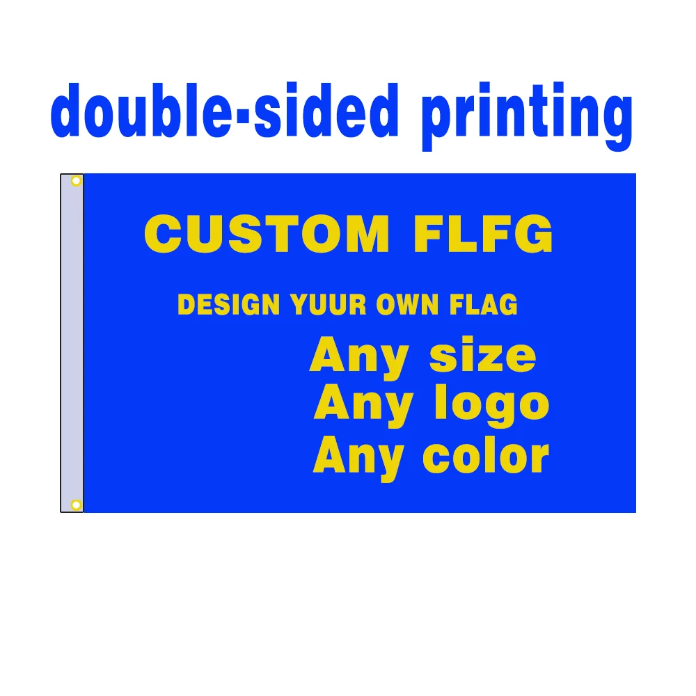 Double Sided Printing Custom Banners/Flagge Pendants Free Logo Design Advertising Polyester Fiber Custom Printing Decora