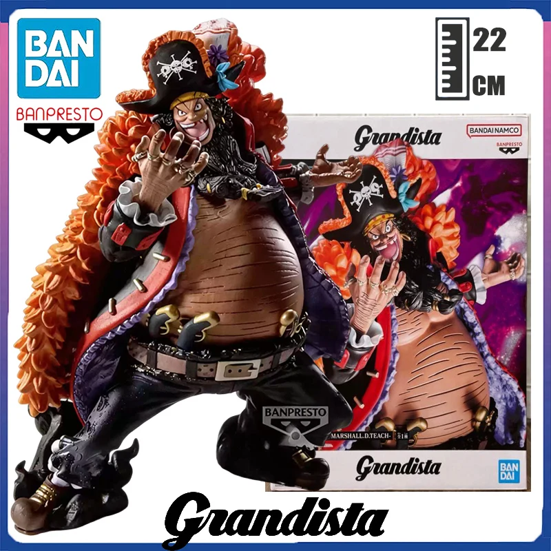BANPRESTO ONE PIECE -Grandista- Marshall D.Teach Figura de Acción de PVC de 22CM, Modelo Coleccionable de Anime