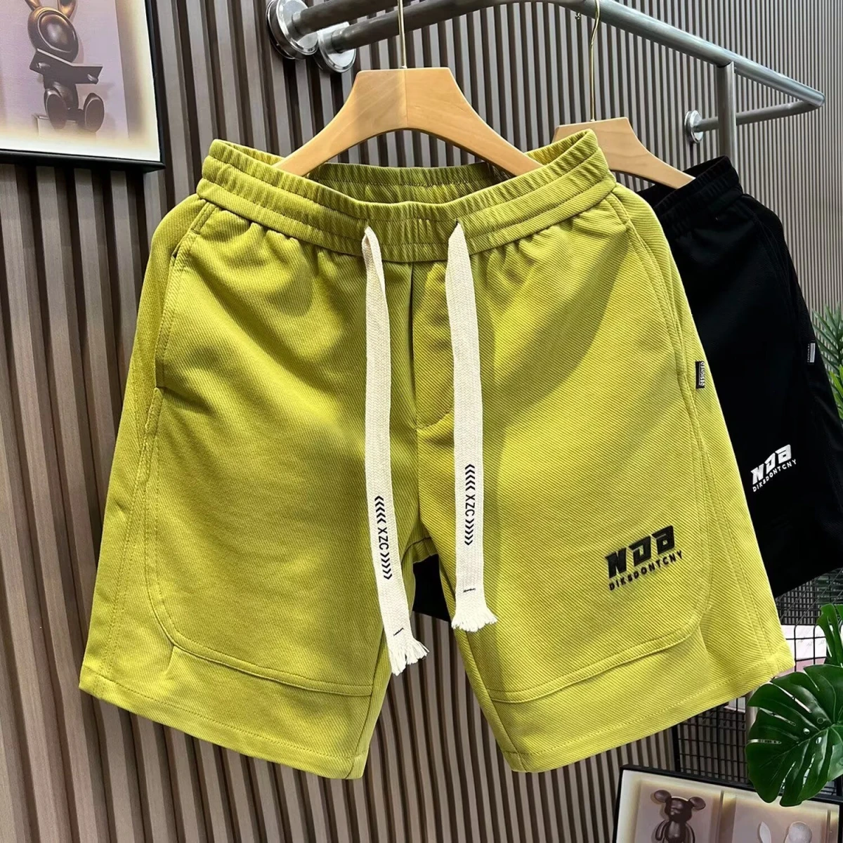 

Спортивные мужские шорты: летние, модные, с принтом, свободные, на шнурке, средней длины, повседневные, стильные