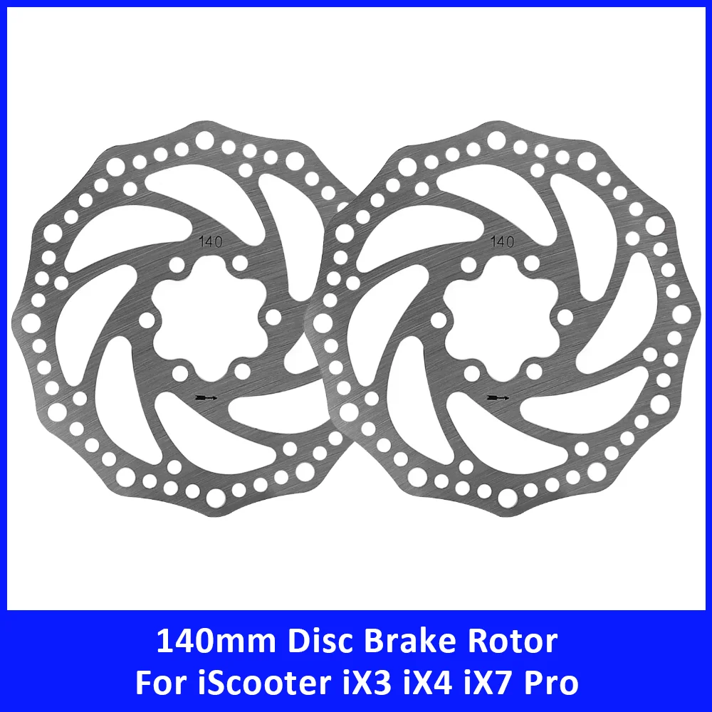 Image of 140mm 6-Loch Hydraulische Bremsscheibe für IScooter IX3 IX4 IX7 Pro Elektroroller Ersatz-Bremsscheibe Zubehörteile
