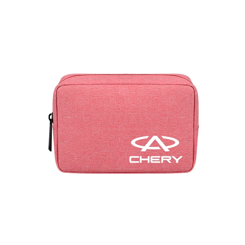 Cable Storage Bag Waterproof Portable USB Data Line Charger Plug Storage Bag For CHERY TIGGO 3 4 5 7 PRO 8 2 T11 M11 Fulwin