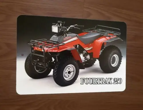 1 pcs,1985 FourTrax 250 Quad Photo Motorcycle ATV 4 Wheeler 8x12 Metal Wall Sign