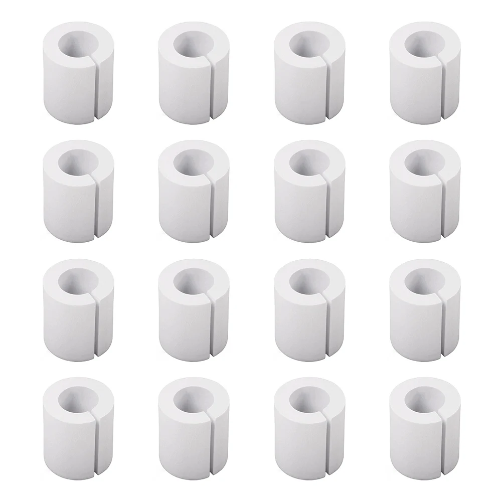 16 Piece Foam Curtain Spacers Set Fits Standard Curtain Rods Up to 40mm Diameter for Even Drapery Spacing and Smooth Hang