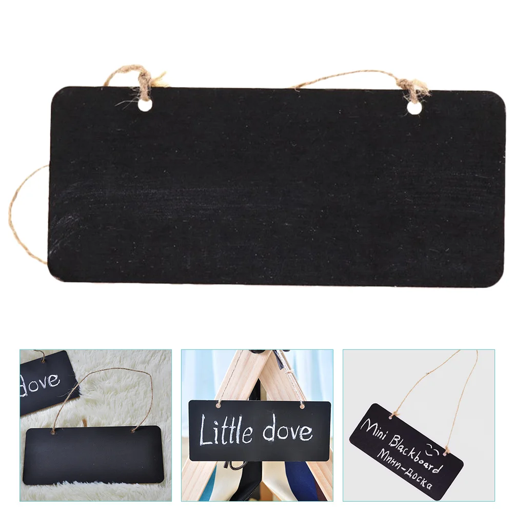 10Pcs Small Chalkboard Sign Hanging Wooden Blackboard for Party Wedding Event Message Board Chalkboard Sign Board