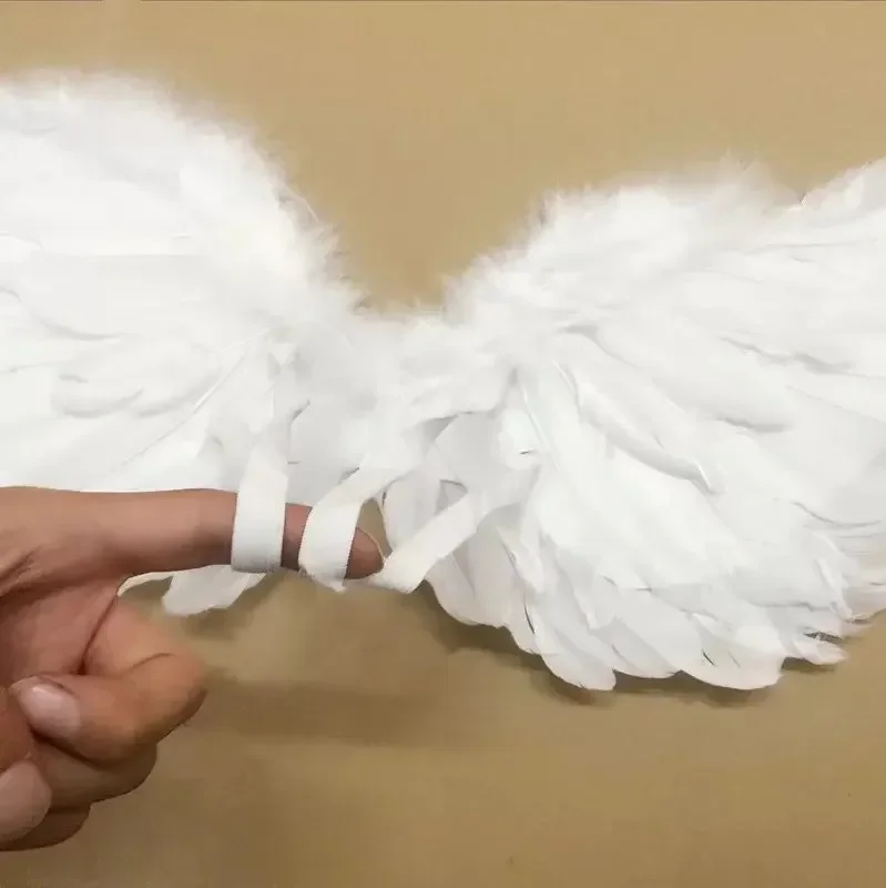Halloween Luminous Glow LED Party Light Up Angel Feather Wing Photo Prop Costume Home Wall Decor Birthday Gift Wedding Christmas